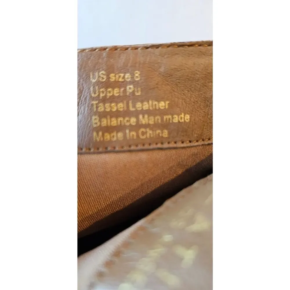 VERY VOLATILE LA‎ Women's 8 Taupe KHLOE Western Fringe Festive Ankle Booties